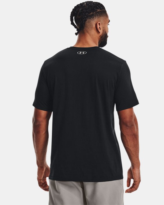 Men's UA Stacked Logo Fill T-Shirt in Black image number 1